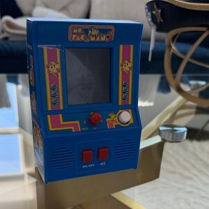 Ms. Pac-Man Mini Arcade Game - Blue